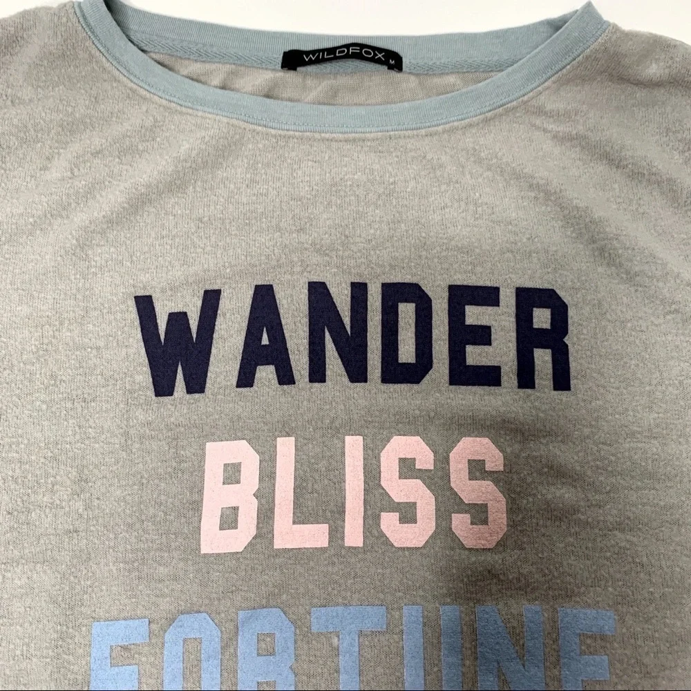 WILDFOX FORTUNE LOVE PULLOVER SWEATSHIRT - Picture 8 of 9